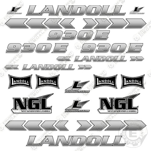 Fits Landoll 930E Decal Kit Trailer (3M REFLECTIVE VINYL!)