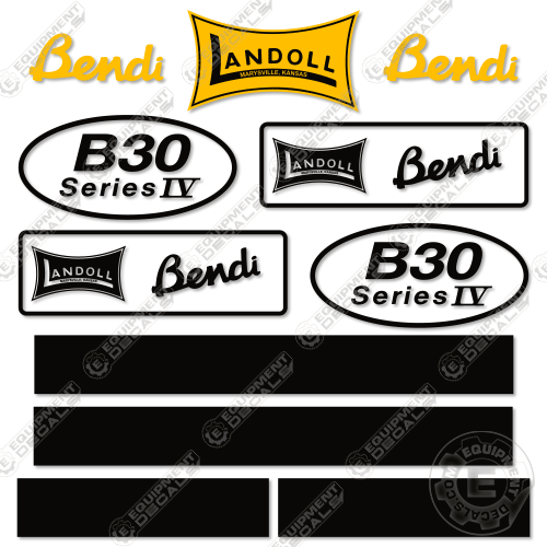 Fits Landoll Bendi B30-IV Decal Kit Forklift