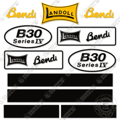 Fits Landoll Bendi B30-IV Decal Kit Forklift