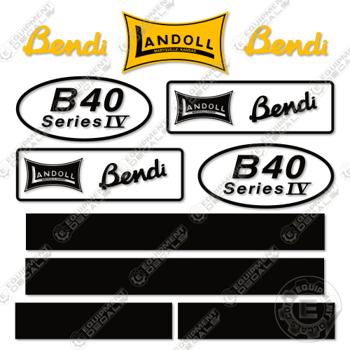 Fits Landoll Bendi B40-IV Decal kit Forklift