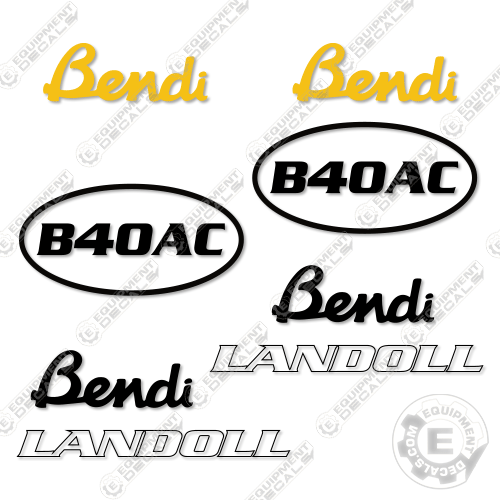 Fits Landoll Bendi B40AC Decal Kit Forklift