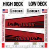 Image of LeeBoy 1000B Decal Kit Paver -RED - Aftermarket Kit