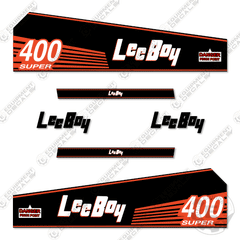 Fits LeeBoy 400 Super Decal Kit Roller (Black Version)