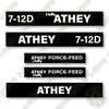 Image of LeeBoy Athey 7-12D Decal Kit Force Feed Loader - Aftermarket Kit