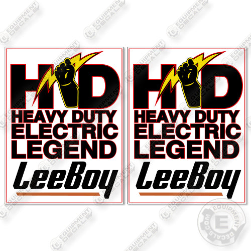 LeeBoy HD Electric Decal Kit Paver - Aftermarket Kit