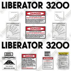Fits Liberator 3200 Decal Kit Crane