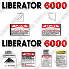 Fits Liberator 6000 Decal Kit Crane