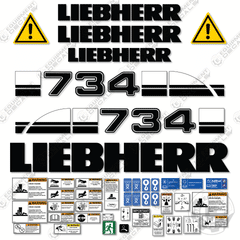 Fits Liebherr 734 Decal kit Dozer