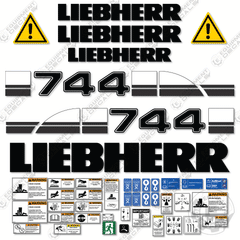 Fits Liebherr 744 Decal Kit Dozer
