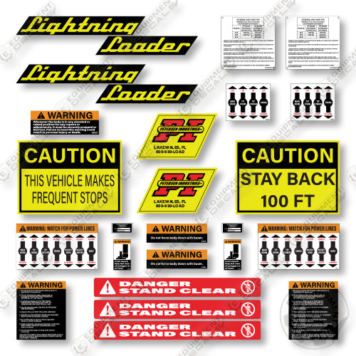 Lightning Loader BL3 Decal Kit Truck Loader - Aftermarket Kit