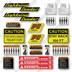 Lightning Loader BL3 Decal Kit Truck Loader - Aftermarket Kit