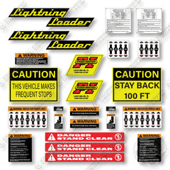 Lightning Loader PL3 Decal Kit Truck Loader - Aftermarket Kit
