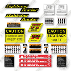 Lightning Loader TL3 Decal Kit Trash Truck Loader - Aftermarket Kit