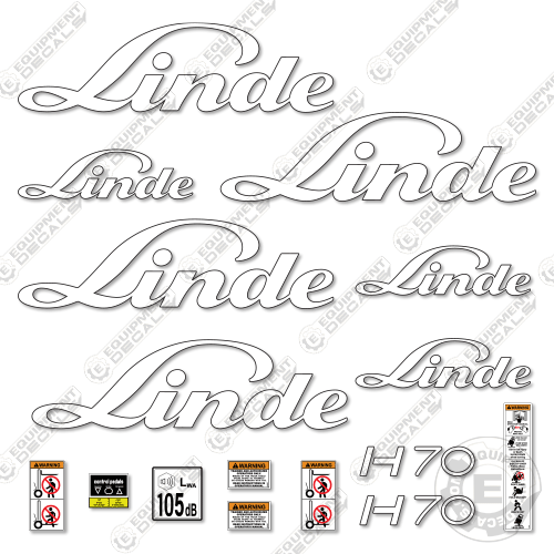 Fits Linde H70 Decal kit Forklift