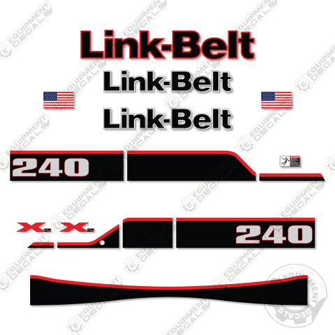 Fits Link-Belt 240X2 Decal Kit Excavator