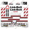Image of Fits Link-Belt TCC750 Decal Kit Crane
