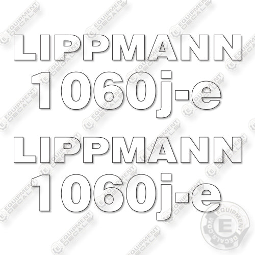 Lippmann 1060J-E Decal Kit Jaw Crusher - Aftermarket Kit