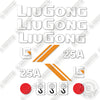 Image of Liugong 25A Decal Kit Forklift- Aftermarket Kit