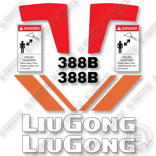 Liugong 388B Decal Kit Compact Track Loader- Aftermarket Kit