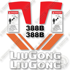Liugong 388B Decal Kit Compact Track Loader- Aftermarket Kit