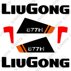 Fits Liugong 877H Decal Kit Wheel Loader