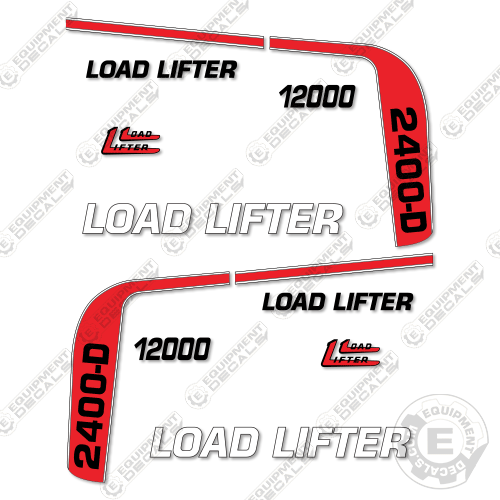 Forkift Lettering Fits Load-Lifter 2400D Decal Kit Rough Terrain Forklift – Equipment Decals