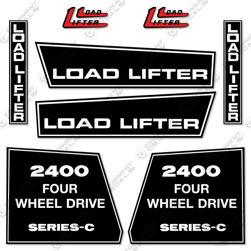 Loading Loader Sticker Fits Load-Lifter 2422-6D Decal Kit Rough Terrain Forklift – Equipment ...