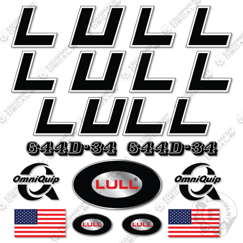 Fits LULL 644D-34 Decal Kit Telehandler Forklift