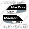 Image of Macdon R216 SP Decal Kit Header - Aftermarket Kit