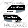 Image of Macdon RS16 Decal Kit Rotary Disc Header - Aftermarket Kit