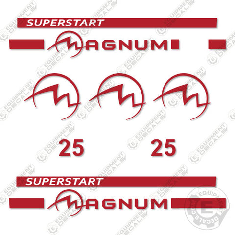 Fits Magnum 25 Superstart Decal Kit Generator