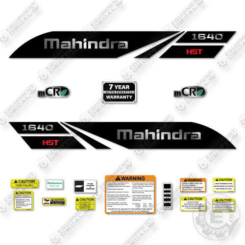 Mahindra 1640 Decal Kit Tractor - Aftermarket Kit