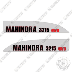 Fits Mahindra 3215 4WD Decal Kit Tractor - Silver Metallic!
