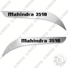 Image of Fits Mahindra 3510 Decal Kit Tractor