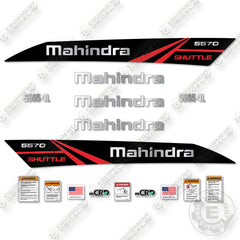 Fits Mahindra 5570 5565 4L Decal Kit Tractor