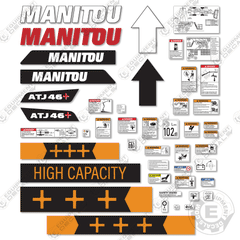 Fits Manitou ATHJ46+ Decal Kit Telescopic Forklift
