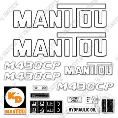 Fits Manitou M430CP Decal Kit Forklift
