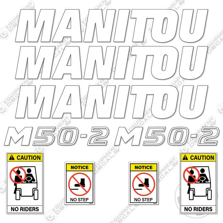 Fits Manitou M50-2 Decal Kit Forklift