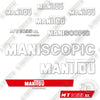 Image of Fits Manitou MT1433SL Decal Kit Telehandler