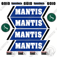 Fits Mantis 6010 Decal Kit Crane Truck- Mantis Blue