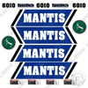 Image of Fits Mantis 6010 Decal Kit Crane Truck- Mantis Blue