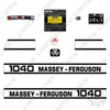 Image of Fits Massey Ferguson 1040 Decal Kit Tractor Hood