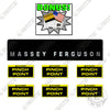 Image of Fits Massey Ferguson 1805 Rear Decal with Pinch Warnings