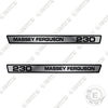 Image of Fits Massey Ferguson 230 Tractor Decal Kit - Silver Metallic!