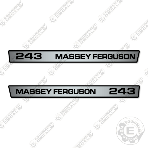 Fits Massey Ferguson 243 Decal Kit Tractor (Silver/Black) – Equipment ...