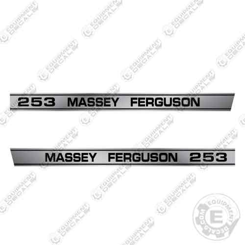Fits Massey Ferguson 253 Style 2 Tractor Decal Kit
