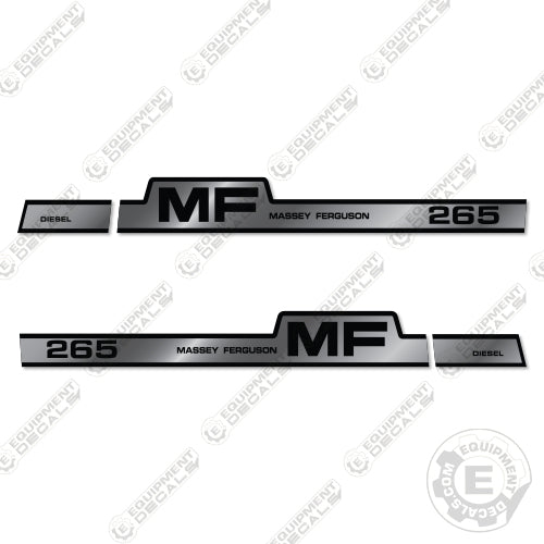 Massey Ferguson 265 Open Cab Decal Kit Tractor- Aftermarket Kit