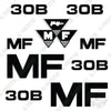Image of Fits Massey Ferguson 30B Decal Kit Tractor