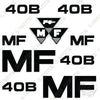 Image of Fits Massey Ferguson 40B Decal Kit Tractor