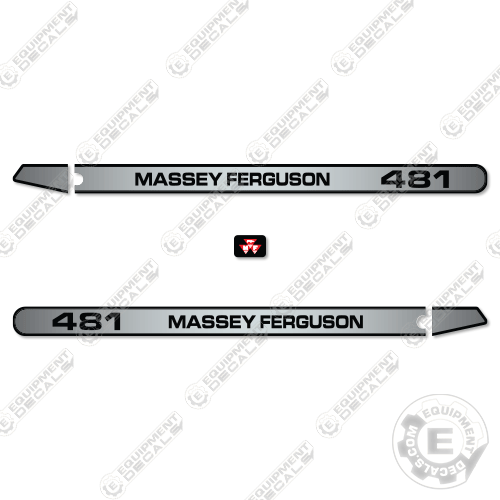 Fits Massey Ferguson 481 Decal Kit Tractor - NO CAB